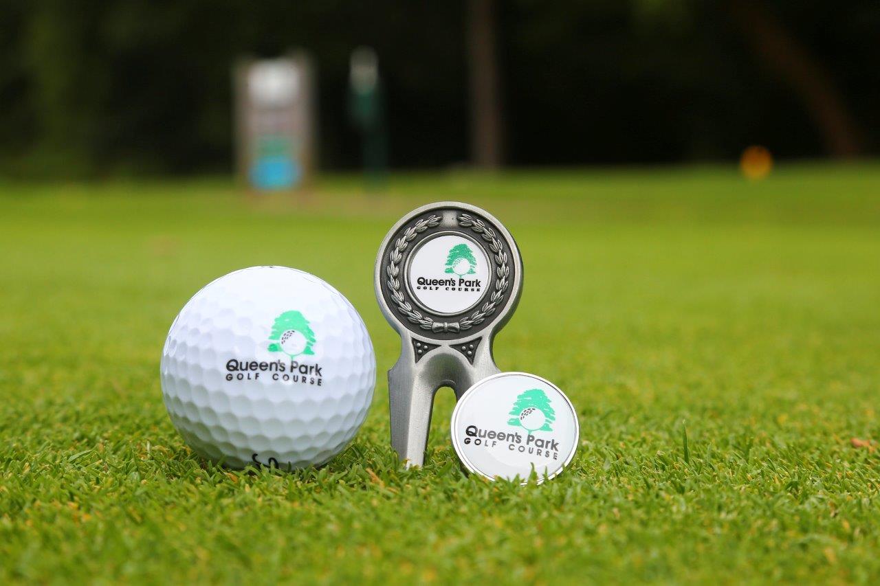 Golf ball on the golf course