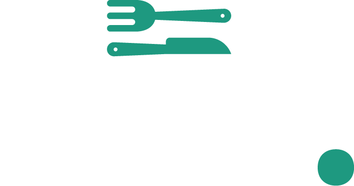 Eat logo showing knife and fork